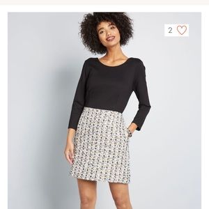 ModCloth Hutch Absolute Intrigue Twofer Dress